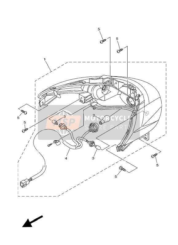 2TDH473A0000, Cordon De Fil Cplt., Yamaha, 0